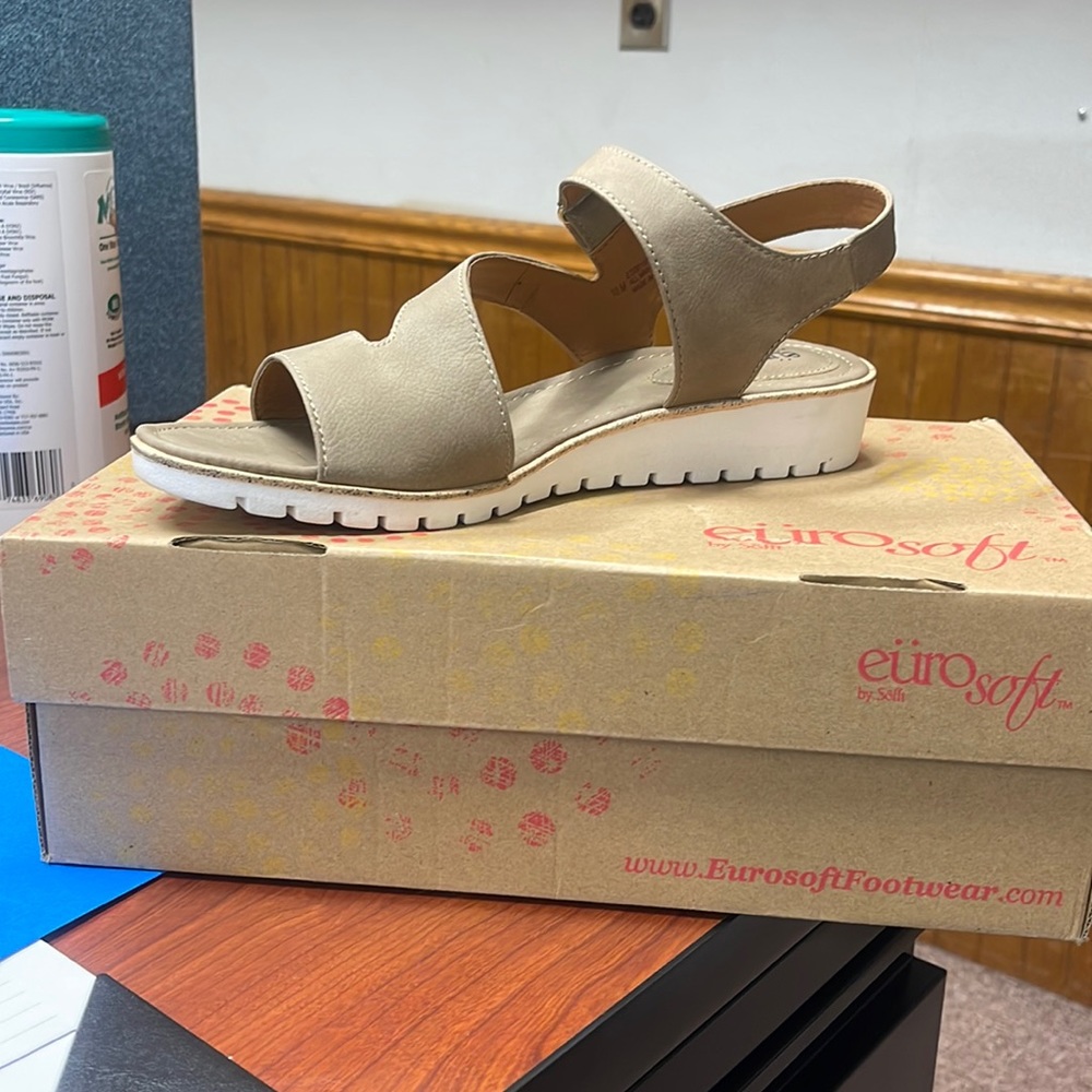 Euro Soft Camilia Stone Taupe Sandals